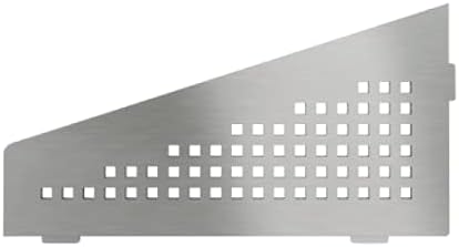 Schluter Systems Quadrilateral Corner Shelf-E -Square Design - Brushed Stainless Steel (SES3D3EB) Kerdi-Line Shower Accessory