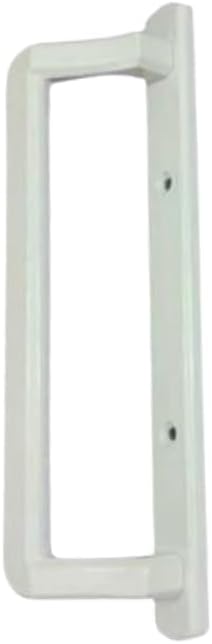 Alcan PGT 10' Sliding Glass Patio Door Handle Set w/Thumb Latch Lever, + Screws Interior + Exterior Replacement w/ 3-7/8' Hole Spacing | Fix Repair PGT Door Hardware - White