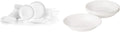 Corelle Vitrelle 78-Piece Service for 12 Dinnerware Set & Vitrelle 6-Piece Bowl Set, Triple Layer Glass and Chip Resistant, 20-Oz Lightweight Round Bowls