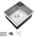 Freestanding Utility Sink,Outdoor Sink Set,Undermount Kitchen Sink,Drop in Stainless Steel Kitchen Sink,Single Bowl Kitchen Sink with Drainage Device,Workst(Set 1