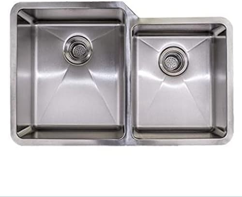 Miseno MSS3221SR6040 32' Undermount Double Basin Kitchen Sink with 60/40 Offset Basin Split - 16 Gauge Stainless Steel