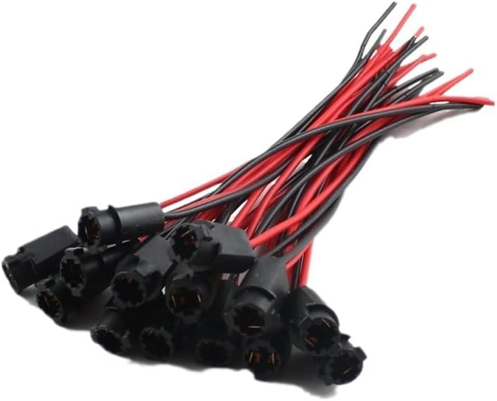 For T5 L*/ED indicator Light Bulb Car 12v T5 L*/ED bulb holder socket cable harness wires(90pcs)