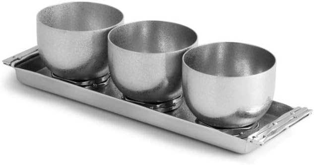 Michael Aram Mirage Triple Bowl Set with Tray
