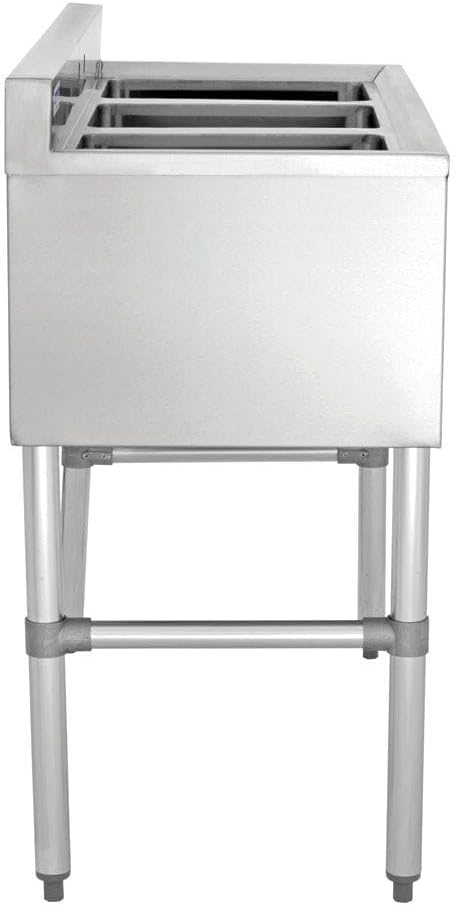 Kratos 29N-033 Underbar Compartment Sink, 3 Bowls, 38.5'Wx18.75'Dx33'H, No Drainboard (Faucet Sold Separately)