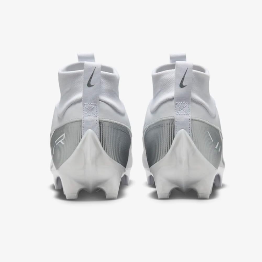 Nike Vapor Edge Pro 360 2 Men's Football Cleats (DA5456-102,White/Metallic Silver-White) Size 15