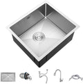 Freestanding Utility Sink,Outdoor Sink Set,Undermount Kitchen Sink,Drop in Stainless Steel Kitchen Sink,Single Bowl Kitchen Sink with Drainage Device,Workst(Set 3