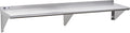 Profeeshaw NSF Stainless Steel Shelf 14' x 72', 450 lb Commercial Shelves Wall Mounted Metal Shelving with Backsplash and 2 Brackets for Restaurant, Bar, Utility Room, Kitchen and Garage