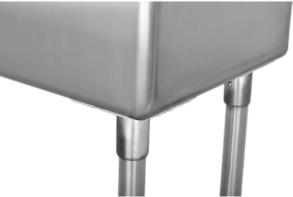 Kratos 56' 16-Gauge Stainless Steel Three Compartment Sink - 17'x17'x12' Bowls