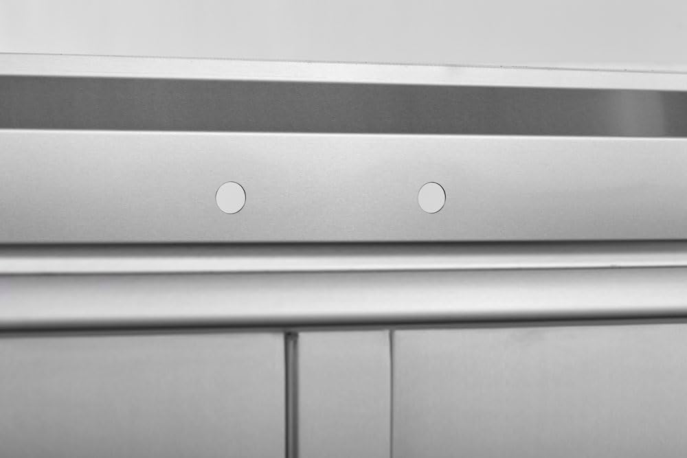 Kratos 59' 18-Gauge Stainless Steel Three Compartment Sink - 18'x18'x12' Bowls