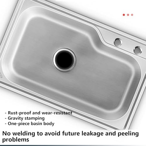 Freestanding Utility Sink,Outdoor Sink Set,Outdoor Sink Station,Free Standing Single Bowl Kitchen Sink,Commercial Restaurant Kitchen Sink,Stainless Steel Ut(54 * 40cm/21 * 17in