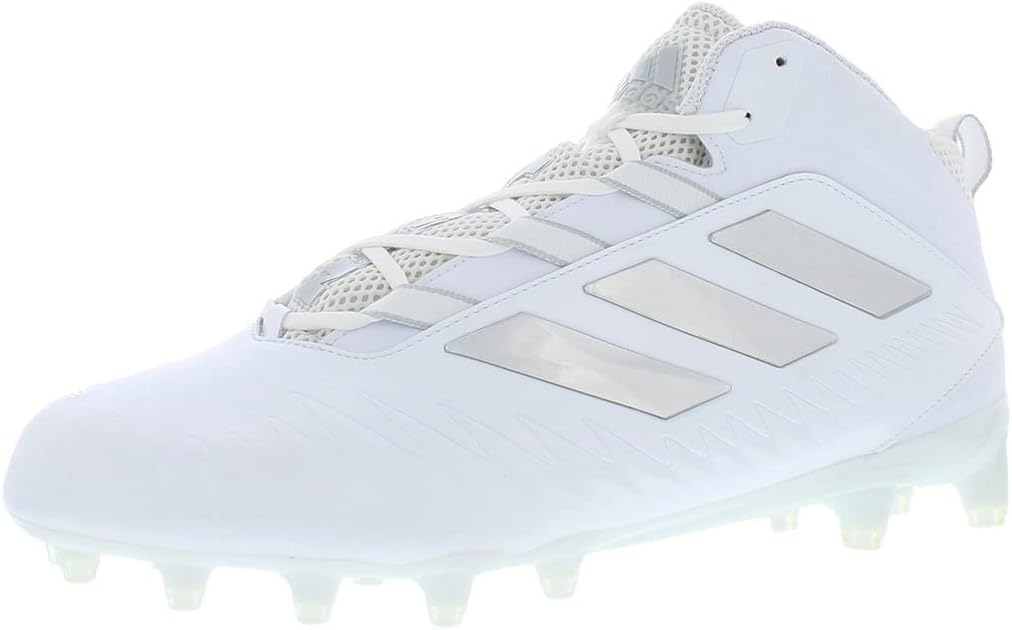 Adidas Nasty 20 Men's Football Cleat, White/Silver-White, 14 US