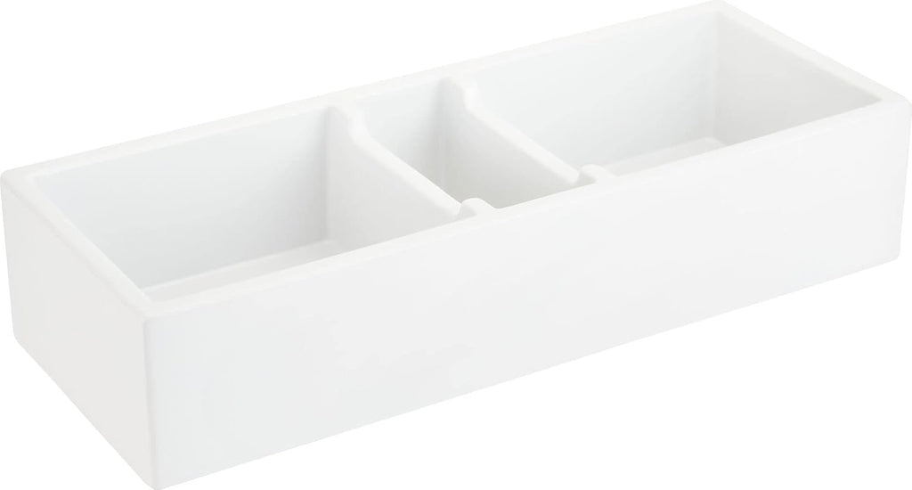 Signature Hardware 480268 Tethra 47' Farmhouse Triple Basin Fireclay Kitchen Sink