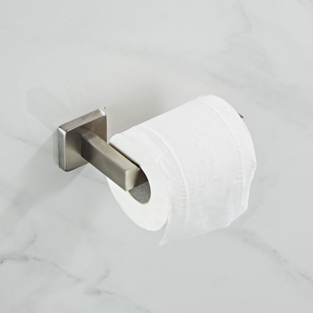 Brushed Stainless Steel Bathroom Hardware Set Towel Bar Toilet Paper Holder Clothes Hook Bathroom Roll Towel Rack Ring,Whole Set