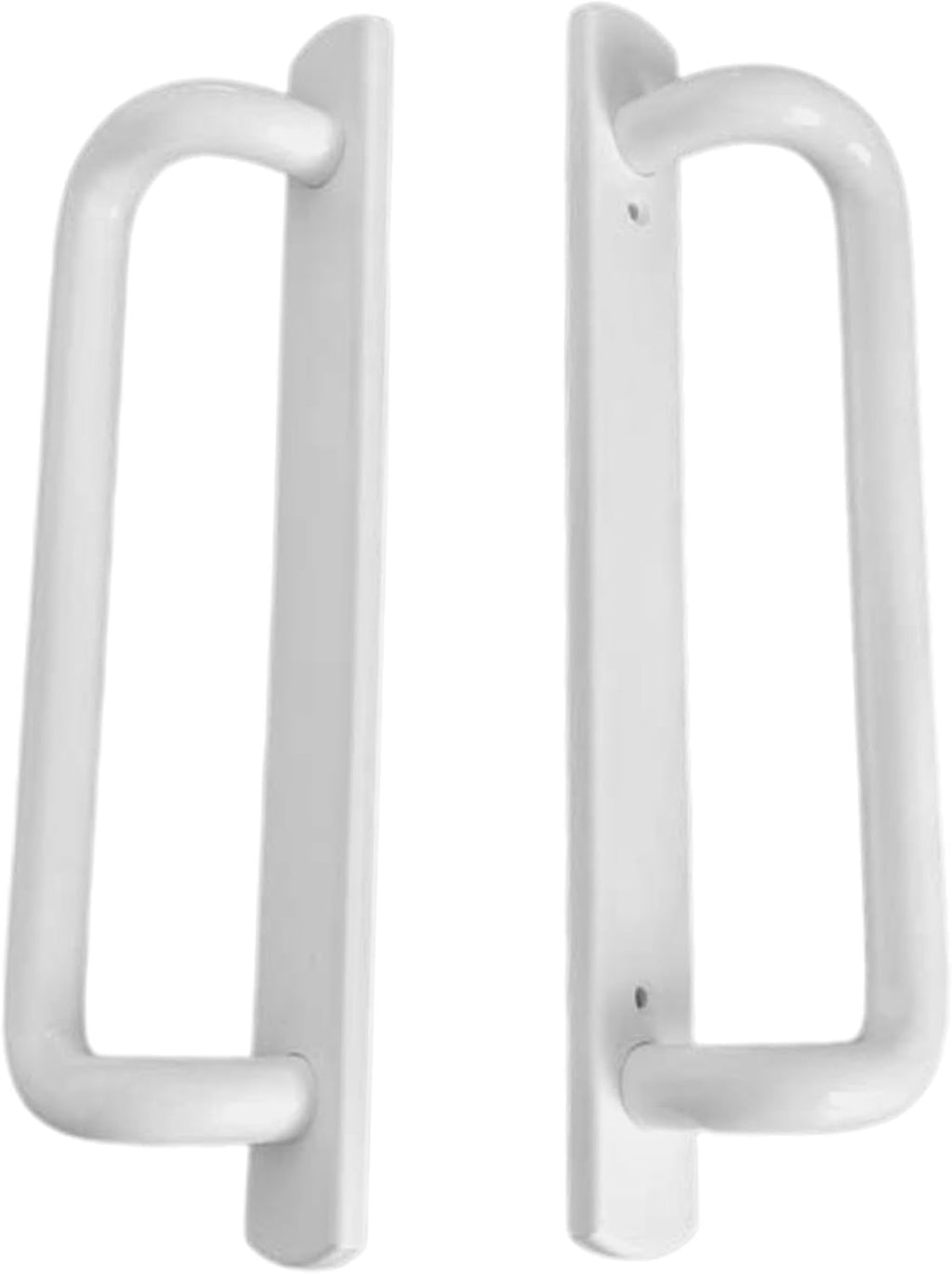 PGT 5400 Sliding Door Handle Set | White Handle Replacement for Patio Glass Door Repair 7-15/16 hole spacing 12.5' Faceplate Handle | Sliding Set Interior and Exterior (Screws NOT Included)