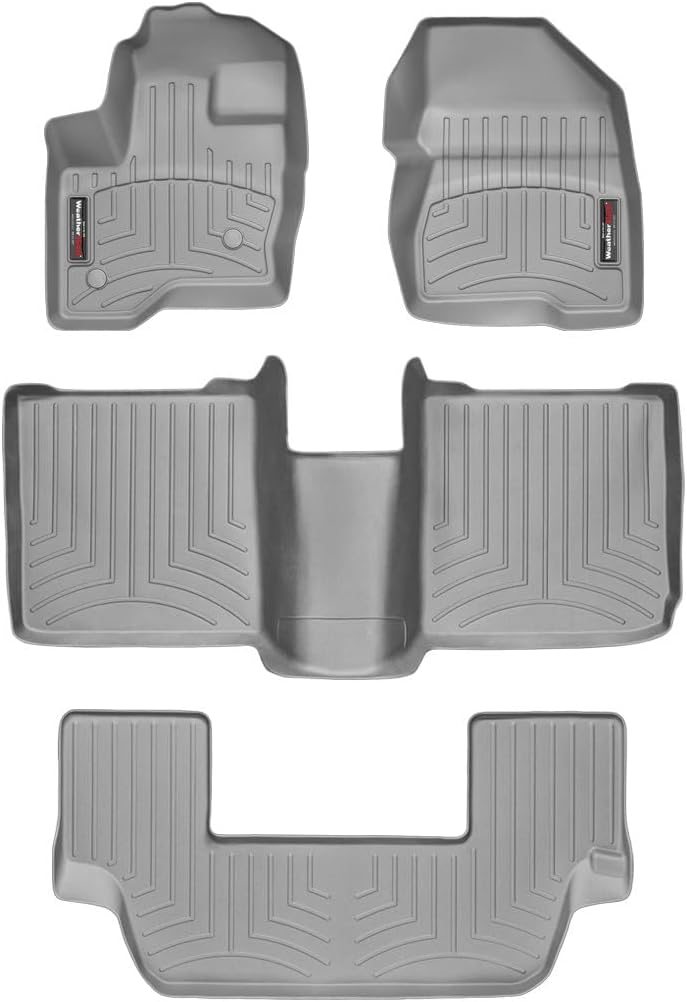 WeatherTech Custom Fit FloorLiners for Ford Flex, Flex, Full Set (463121-46208-2-3), Grey