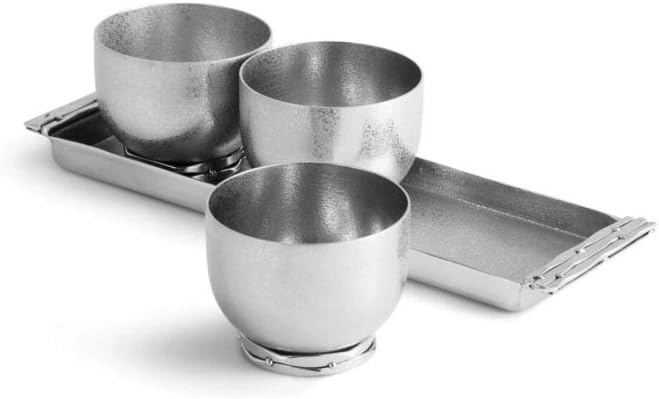 Michael Aram Mirage Triple Bowl Set with Tray