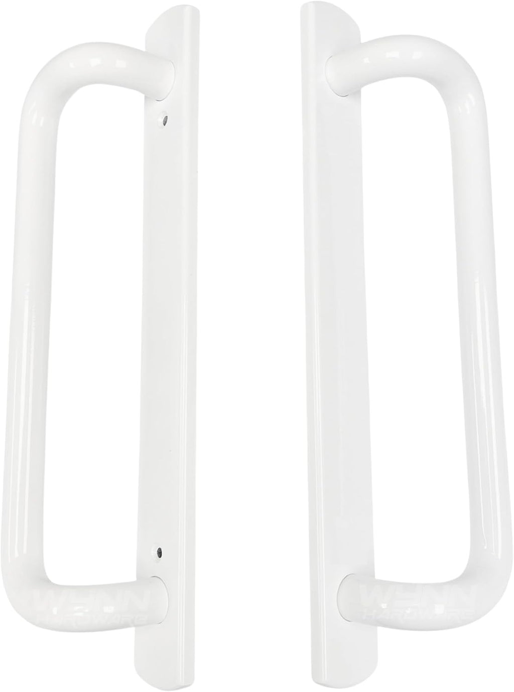 PGT 5400 Sliding Door Handle Set | White Handle Replacement for Patio Glass Door Repair 7-15/16 hole spacing 12.5' Faceplate Handle | Sliding Set Interior and Exterior (Screws NOT Included)