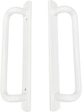 PGT 5400 Sliding Door Handle Set | White Handle Replacement for Patio Glass Door Repair 7-15/16 hole spacing 12.5' Faceplate Handle | Sliding Set Interior and Exterior (Screws NOT Included)