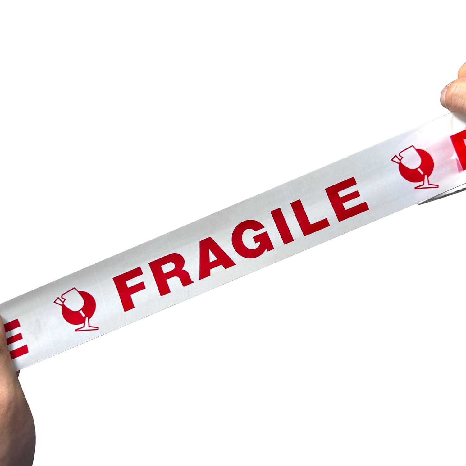 Fragile Tape Handle with Care Packing Tape 72 Rolls 2.4 Mil 2 Inch x 330 Feet (110 Yards) Heavy Duty Shipping Box Sealing Tape Suitable for Shipping and Moving Boxes (Red Fragile and White)