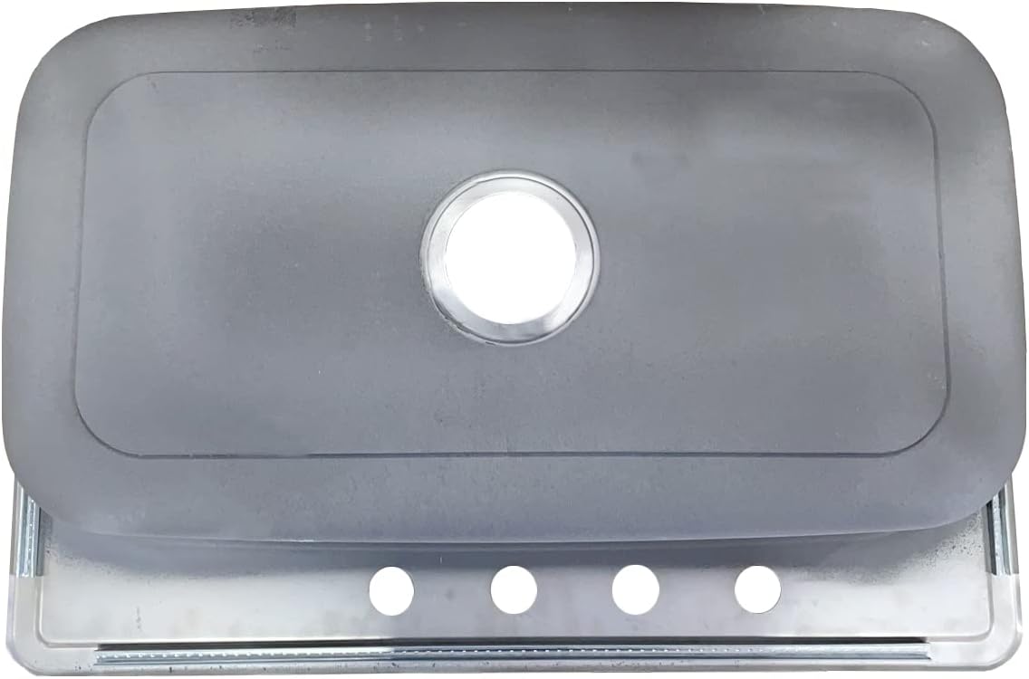 Sinber MT3322C 33' x 22' x 9' Drop In Single Bowl Kitchen Sink with 18 Gauge 304 Stainless Steel Satin Finish (Sink Only)