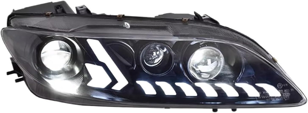 Car Model Head Light Parts Compatible With Mazda 6 Atenza 2003-2015 Modified LED Lamps Headlights DRL Dual Projector Facelift