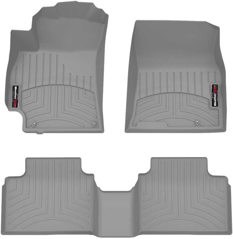 WeatherTech Custom Fit FloorLiners for Kia k4-1st & 2nd Row (461909-1-2), Grey