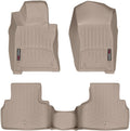 WeatherTech Custom Fit FloorLiners for Infiniti Q60, Q50, 1st & 2nd Row (45586-1-2), Tan
