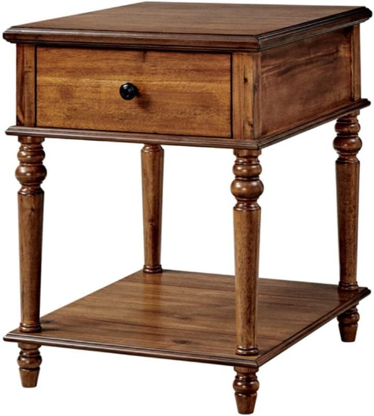 Powell Mcghie Side Table with Hazelnut Brown Finish D1261A19H