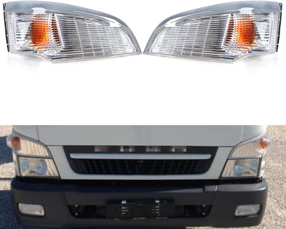 BATLAM 2Pcs Car Front Fog Light Corner Lamp Turn Signal Light Headlights Indicator Lamp Assembly for Mitsubishi Canter V-Type 2005-2011