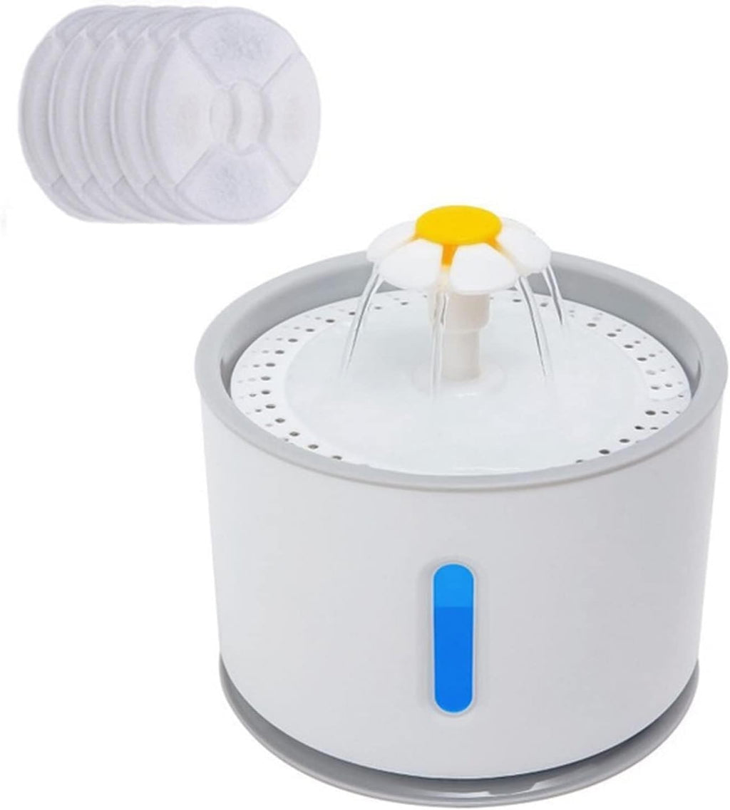 Automatic Pet Water Fountain with LED Light, USB Drinker Bowl, Triple Filtration, Mute Electric Feeder for Cats & Dogs