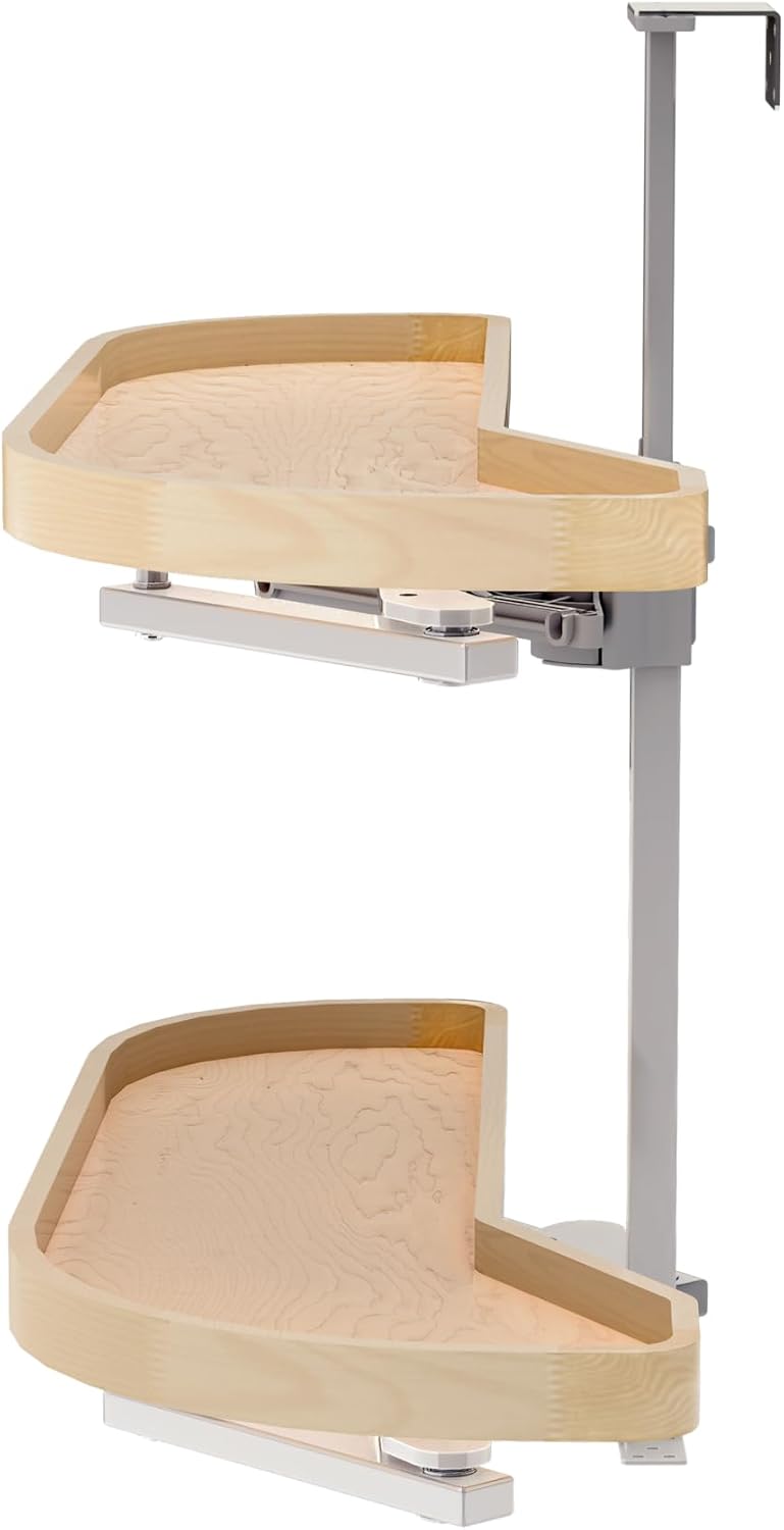 Rev-A-Shelf Maple Two-Tier Classic Girasolo w/Soft-Close for 12' Left Opening/Blind Right Corner Cabinets