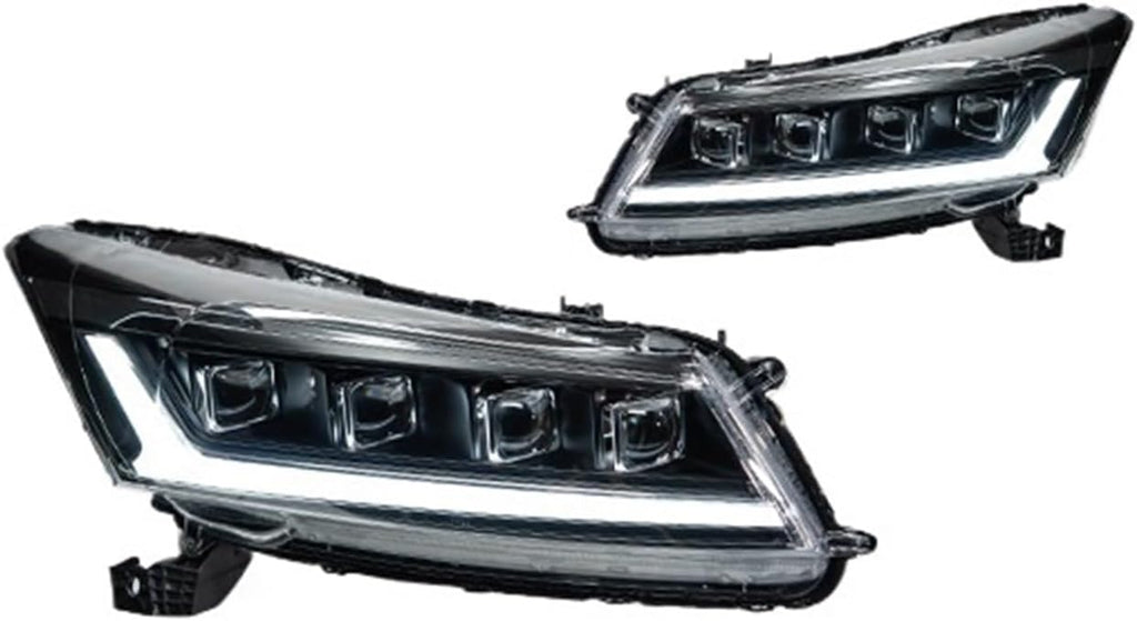 Car Lights Compatible With Accord 8th 2008-2012 G8 LED Auto Headlights Assembly Upgrade Dynamic Signal Lamp Projector 4 Lens Accessories