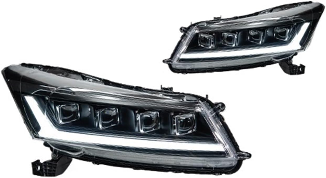 Car Lights Compatible With Accord 8th 2008-2012 G8 LED Auto Headlights Assembly Upgrade Dynamic Signal Lamp Projector 4 Lens Accessories