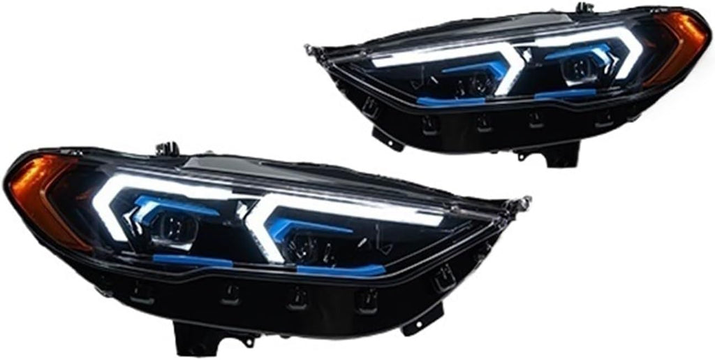 Car Lights Compatible With Headlight Fusion Headlights 2013-2020 Compatible With Mondeo BMW Models LED Headlights Dynamic Signal Animation DRL Modified(2017-2020)
