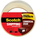Scotch Commercial Grade Shipping Packaging Tape, Clear, 1.88 in x 54.6 yd, 1 Roll with Heavy Duty Dispenser, Industrial Strength, Heavy Duty Packing Tape for Shipping, Moving, and Storage