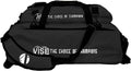 Vise Three Ball Tote Roller Bowling Bag with Shoe Pouch Black