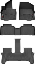 WeatherTech Custom Fit FloorLiners for Hyundai Palisade - Full Set (441947-1-2-3), Black