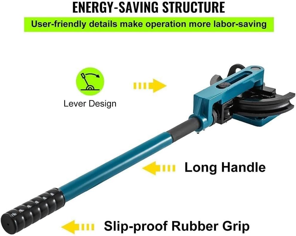 Manual Pipe Bender Set, Pipe Tube Bender 3/8 to 1 Inch,10-25mm Multifunction Steel Copper Tube Bending Machine, Tubing Bending Tool for Repair Punche