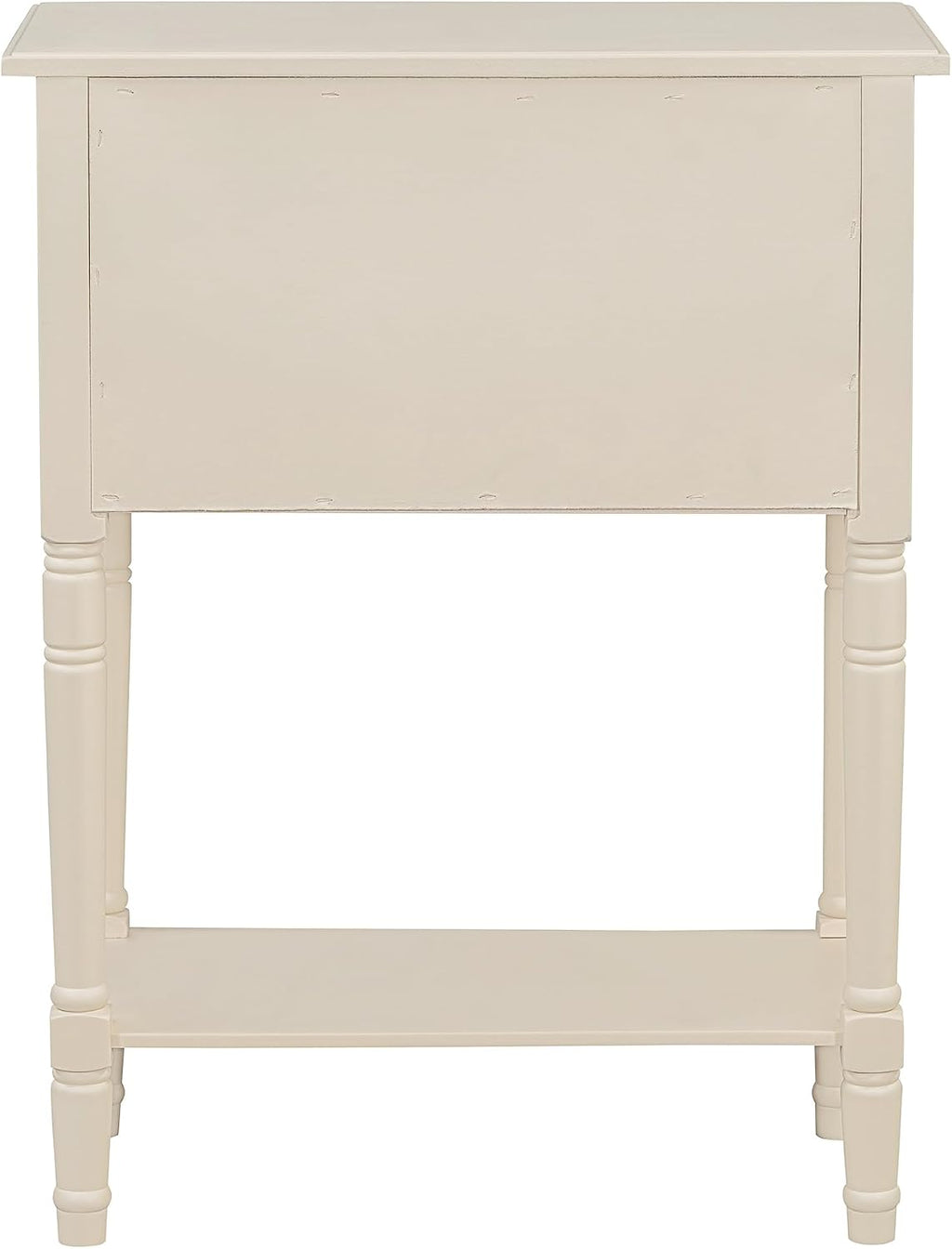 Knocbel Slim Antique Entry Console Table with 3 Drawers & Bottom Open Shelf, Solid Wood Narrow Sofa Couch Table for Entryway Hallway Living Room 23.7' W x 13' D x 31.4' H Beige