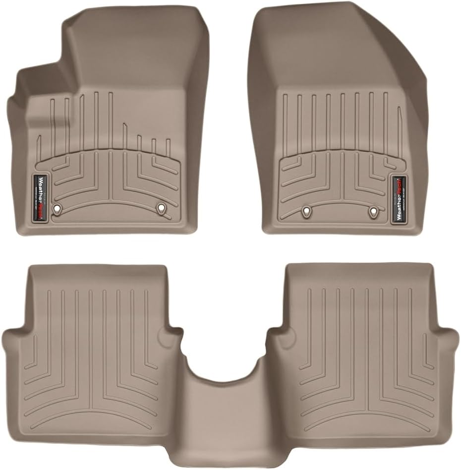 WeatherTech Custom Fit FloorLiners for Dodge Avenger, 200, 1st & 2nd Row (454031-453762), Tan