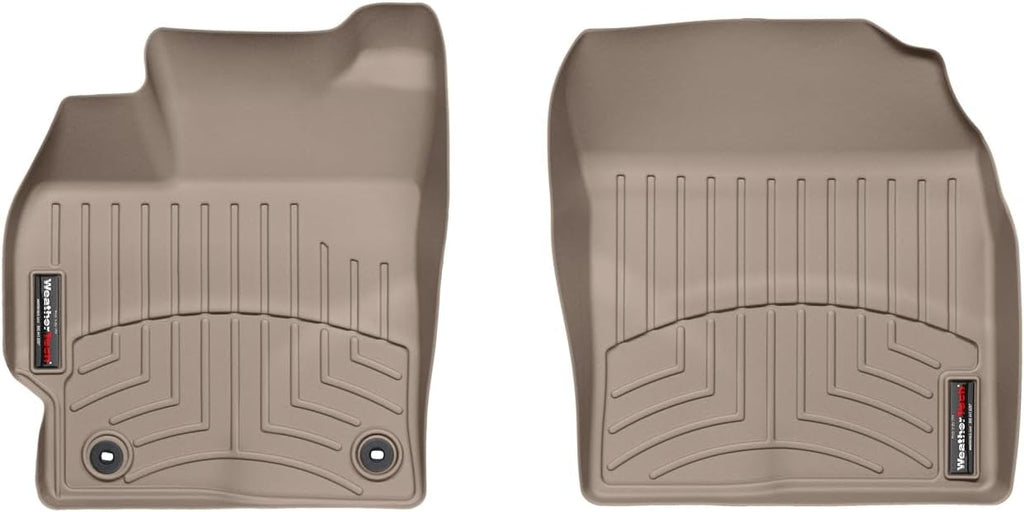 WeatherTech Custom Fit FloorLiners for Toyota Prius, Prius V - 1st Row (454271), Tan