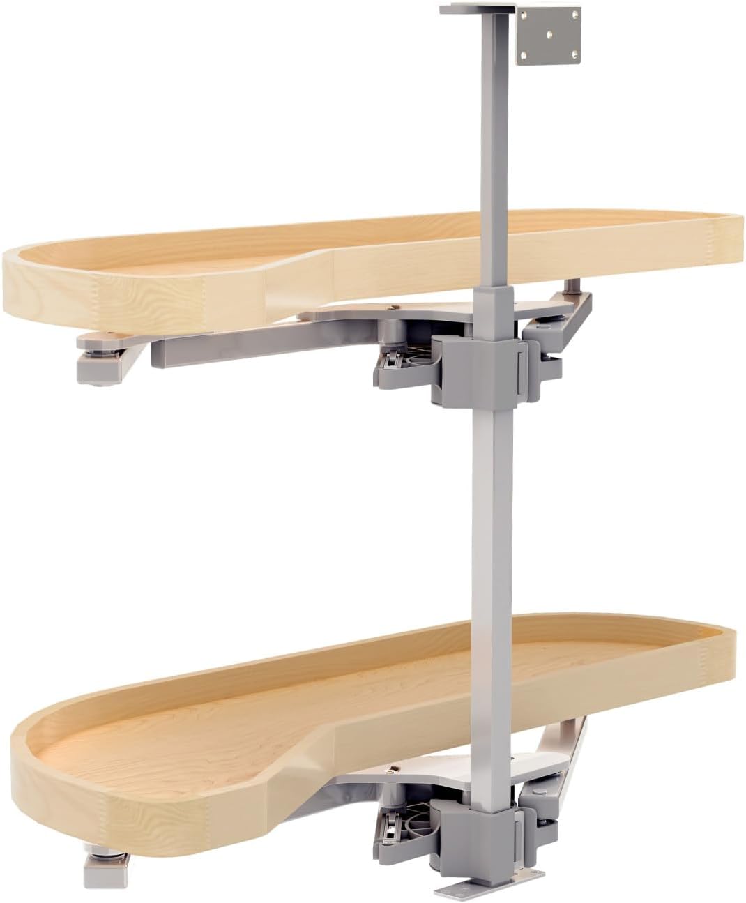 Rev-A-Shelf Maple Two-Tier Classic Girasolo w/Soft-Close for 12' Left Opening/Blind Right Corner Cabinets