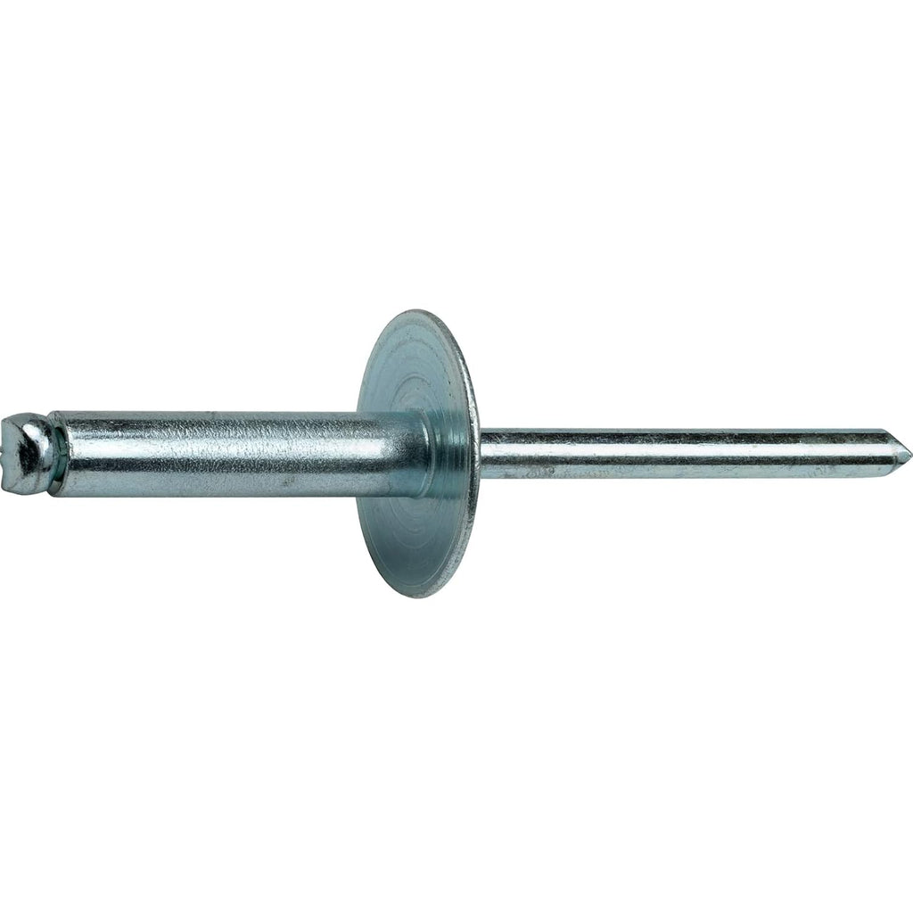 DIY Man - Large Flange Pop Rivets 1/4' x 5/8'All Steel (8-10) Dome Head Quantity 250 D&J