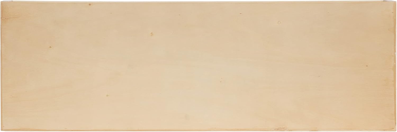 Kate and Laurel Havlock Modern Natural Floating Shelves; Set of 2; 24 x 8; Natural Wood; Mid-Century Bathroom and Kitchen Shelves for Storage and Display