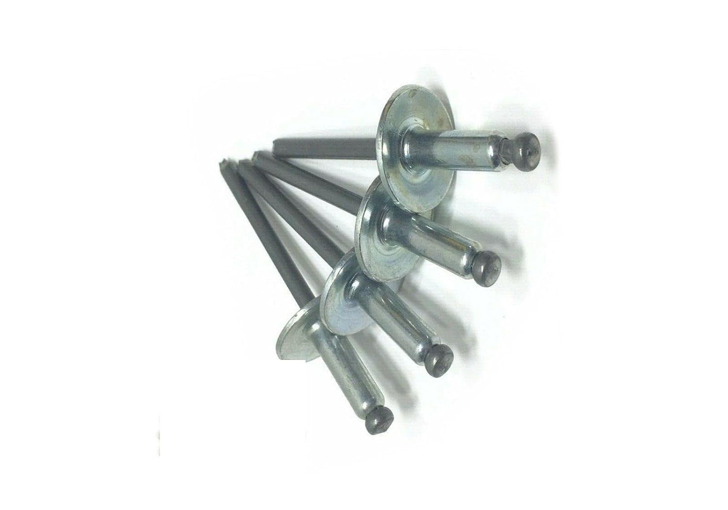 KolotovichTool Pack of 10000, Large Flange Steel POP Rivet 4-2L 1/8' x 1/8' Grip Range 42LF Fastener Kit Bolt Set RE-8177DD