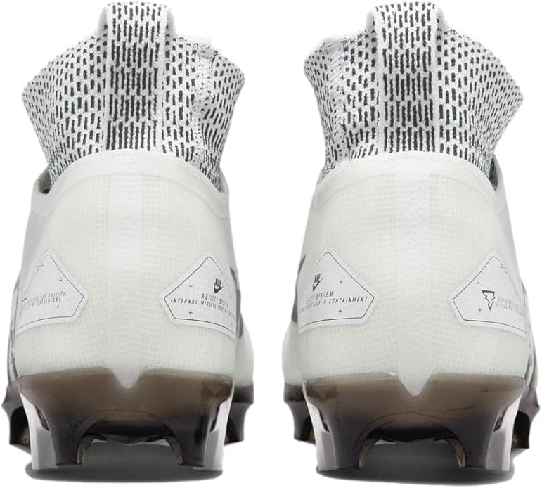 Nike Alpha Menace Elite 3 White/Particle Grey/Opti Yellow/Black Mens Football Cleat.
