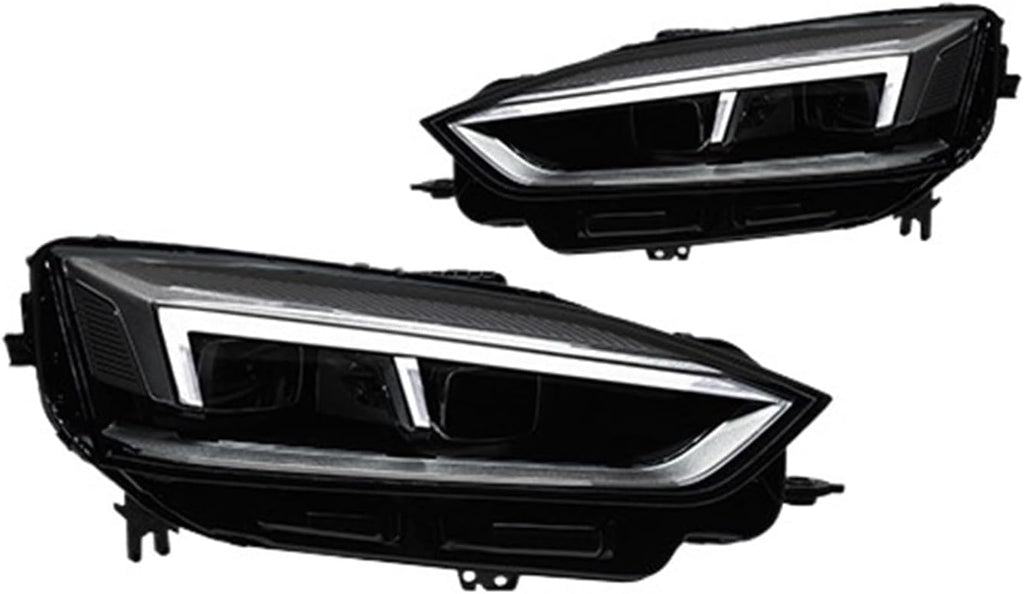 Car Lights Compatible With A5 2017 2018 2019 LED Auto Headlight Assembly Upgrade 2020 Style Design Bifocal Lens Exterior Accessories