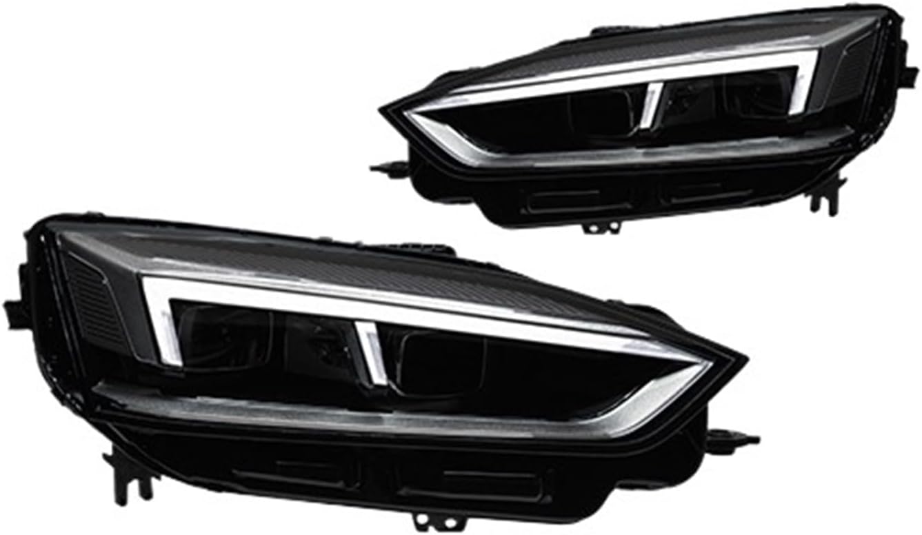 Car Lights Compatible With A5 2017 2018 2019 LED Auto Headlight Assembly Upgrade 2020 Style Design Bifocal Lens Exterior Accessories