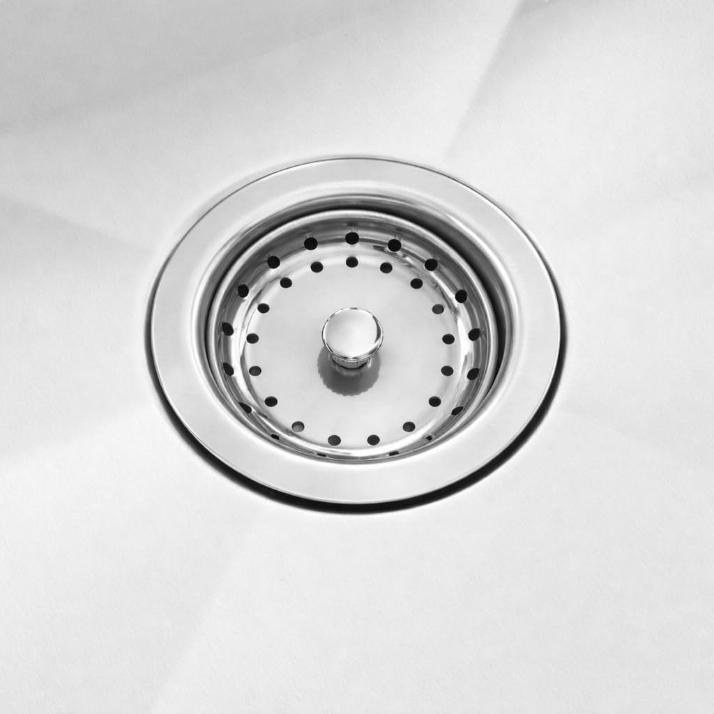 Commercial Stainless Steel Utility Sink with Backsplash, Triple 12' x 21' x 14' Deep Bowls, 16-Gauge Construction - for Janitorial Area, Commercial Kitchen, Garage, Laundry Room