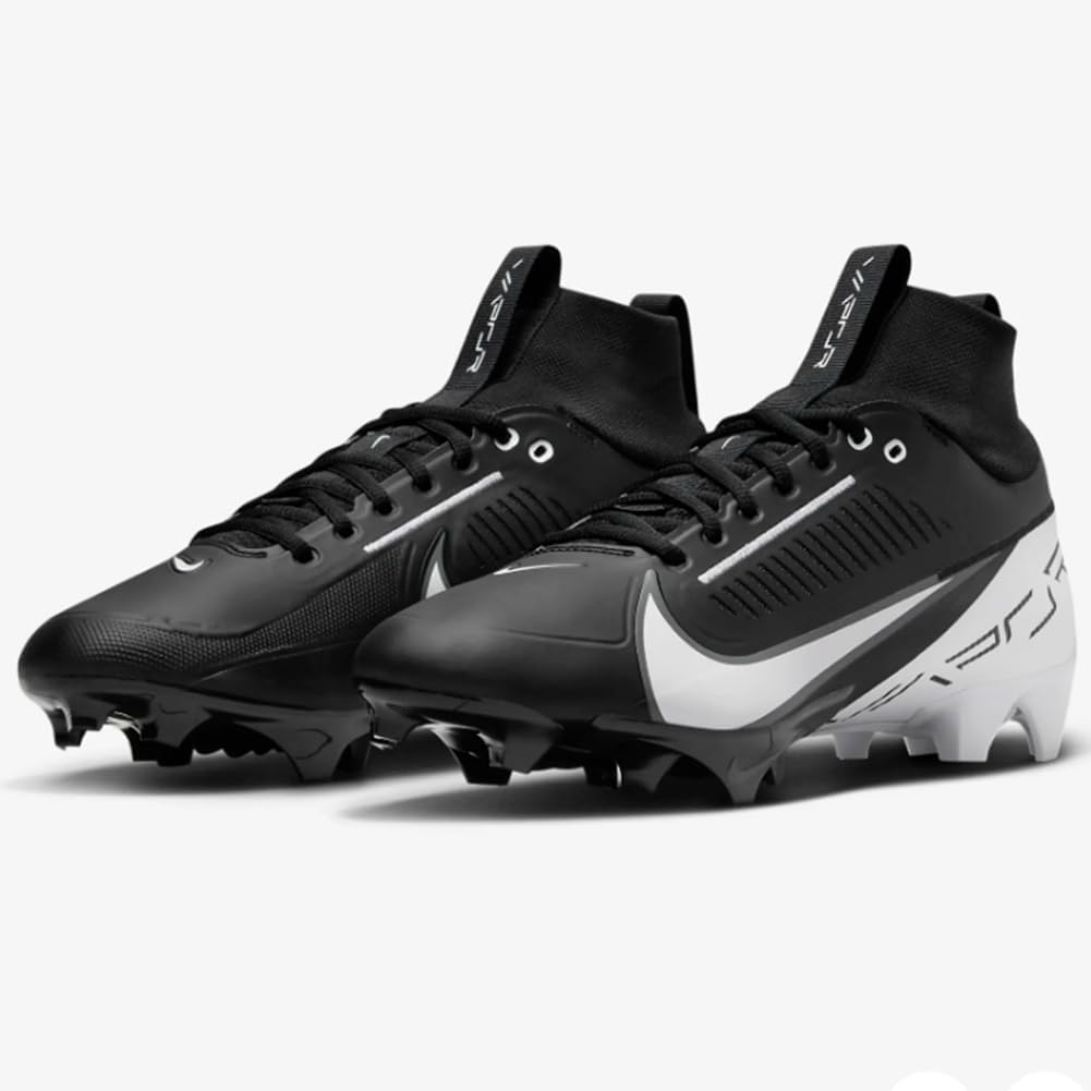 Nike Vapor Edge Pro 360 2 Men's Football Cleats (DA5456-001,Black/White-Black) Size 12